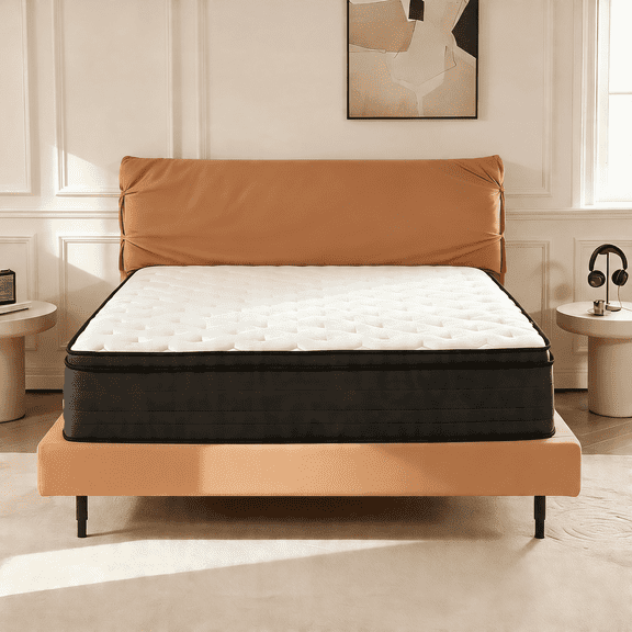 14 inch Queen Size Mattress, Gel Memory Foam Hybrid Mattress, Medium Firm, Bed in a Box, CertiPUR-US Certified, Pressure Relief, Motion Isolation
