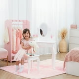 Free Shipping! Fantasy Fields Little Princess Rapunzel Vanity Table with Mirror, Storage Drawers ...