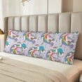 thumbnail image 4 of KLL Ultra Soft Microfiber Body Pillow Cover/Pillowcases 20"x54" with Hidden Zipper Closure-Unicorn DoingYoga, 4 of 5