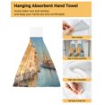 thumbnail image 3 of Towels Microfiber Absorbent Soft Dry Quick Cloth Hanging Bathroom Kitchen Towels Hand Flower Duck Egg Bunny Easter, 3 of 6