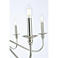 thumbnail image 5 of Maklaine Modern 6-Light Transitional Metal Chandelier in Polished Nickel, 5 of 6