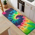 thumbnail image 5 of Colorful Tie Dye Pattern Kitchen Rug Mat,Kitchen Runner Rugs Non Skid Washable,Decorative Kitchen Floor Mats for Kitchen,Sink,Laundry,17"x47.2", 5 of 7