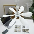 thumbnail image 4 of LOVEVER Outdoor Camping Hanging Mini USB Tent Fans Portable Ceiling Fan with 4.9ft Extension Cord, 4 of 7