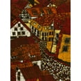 thumbnail image 2 of Davis, Andrea 15x18 White Modern Wood Framed Museum Art Print Titled - Red Roofs II, 2 of 4