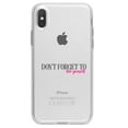 thumbnail image 1 of DistinctInk Clear Shockproof Hybrid Case for iPhone X / XS (5.8" Screen) - TPU Bumper Acrylic Back Tempered Glass Screen Protector - Don't Forget to Love Yourself, 1 of 5