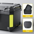 thumbnail image 2 of M optimized Motorcycle Top Case, 36L Motorcycle Top Box, Waterproof Dust-proof Motorbike Trunk Tail Box with Stainless Steel Lock, for Storage Helmet, 2 of 6
