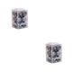 thumbnail image 2 of Inteprter Pack de 12 Bolas de Navidad Fiesta de Navidad Atmósferas Decoración Vacaciones Prop Adornos Interiores Hotel Ventana Plástico 4cm Gris 2piezas, 2 of 6