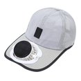 thumbnail image 2 of Sombrero con ventilador solar, ideal para golf, playa, camping, compras y pesca. Gris claro, 2 of 9