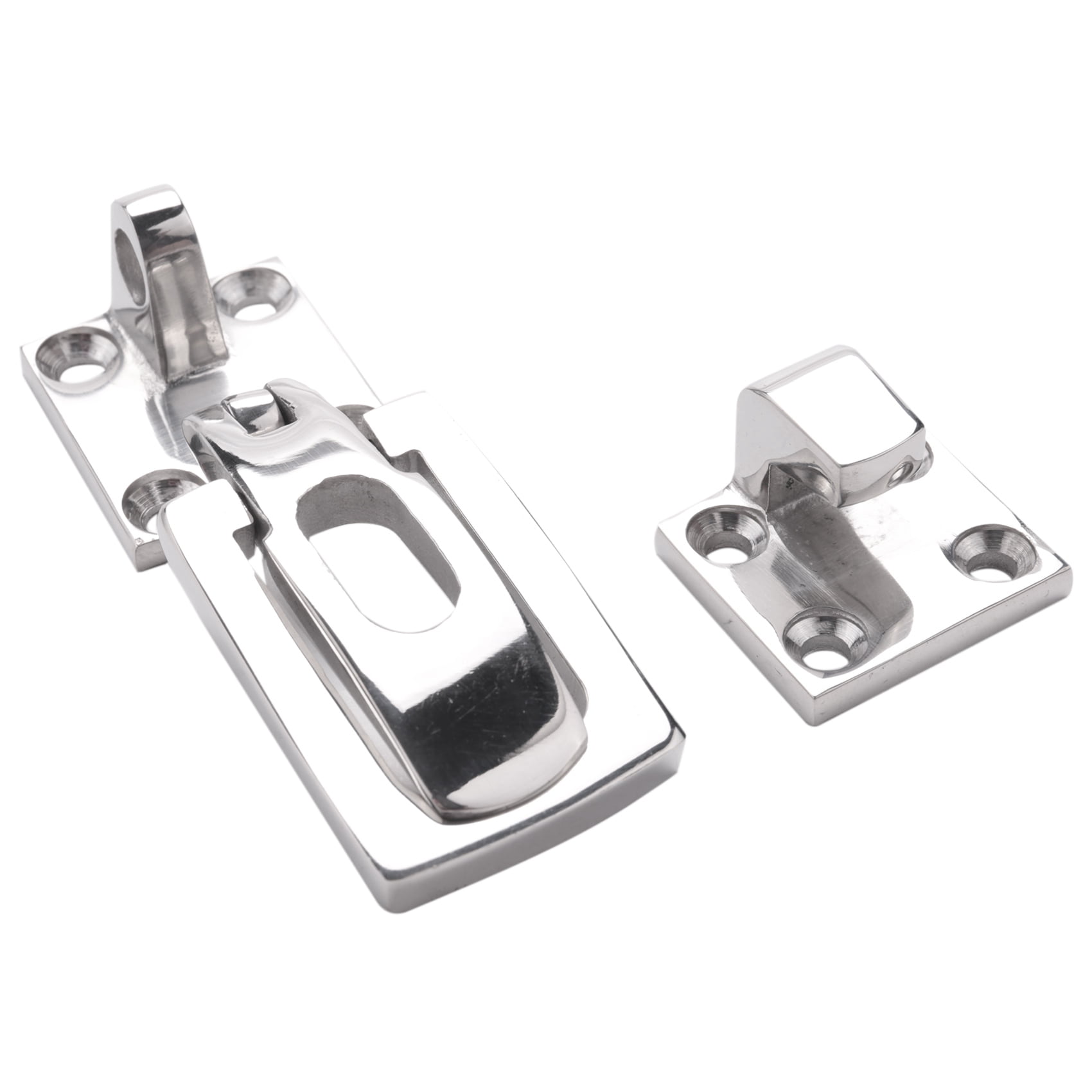 2Pcs 316 Stainless Steel Lockable Latch Marine Boat Door Lock Latch