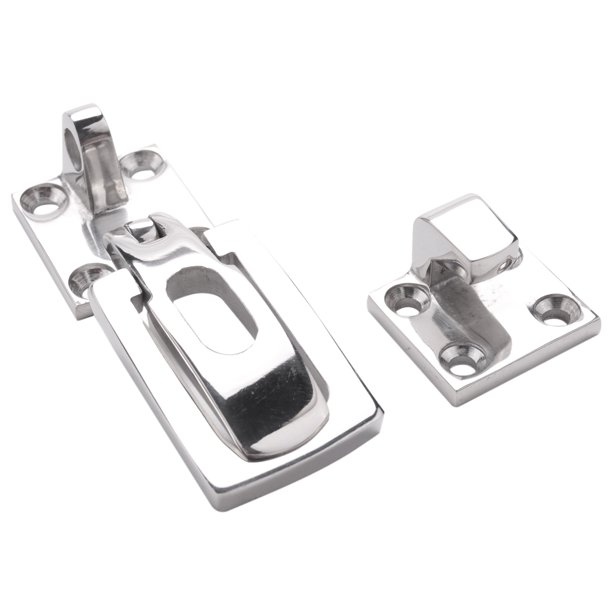 2Pcs 316 Stainless Steel Lockable Latch Marine Boat Door Lock Latch AntiRattle Fastener Clamp