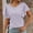 Light Purple, variant on Conairie Women Ruffle Short Sleeve Tops Solid Slim Crew Neck T Shirts Breathable Soft Classic Dressy Casual Tee Orange M