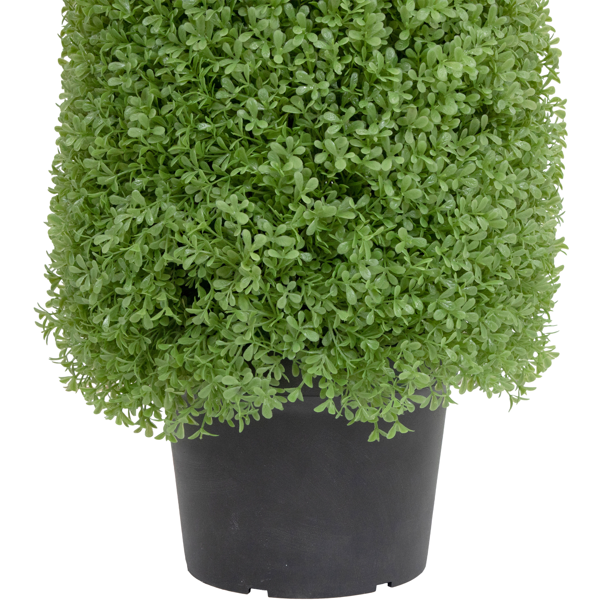 4' Artificial Boxwood Cone Topiary Tree with Round Pot  Unlit - 13