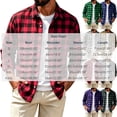 thumbnail image 4 of TRUNZI Mens Plaid Long Sleeve Button Down Shirts Regular Fit Work Office Suit Gingham Shirts with 2 Chest Pockets, 4 of 8