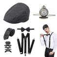 thumbnail image 4 of Disfraz de gángster YONGSHENG estilo Gatsby para hombre con accesorios, 4 of 4