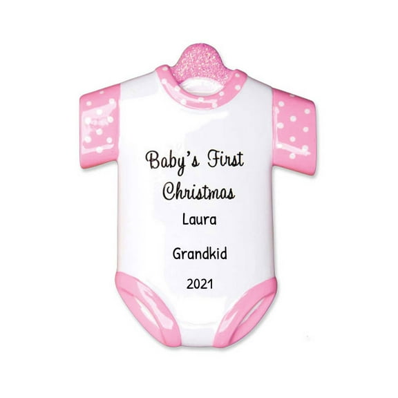 Personalized Baby's First Christmas Ornament 2024 - My First Christmas Ornament - Free Customization
