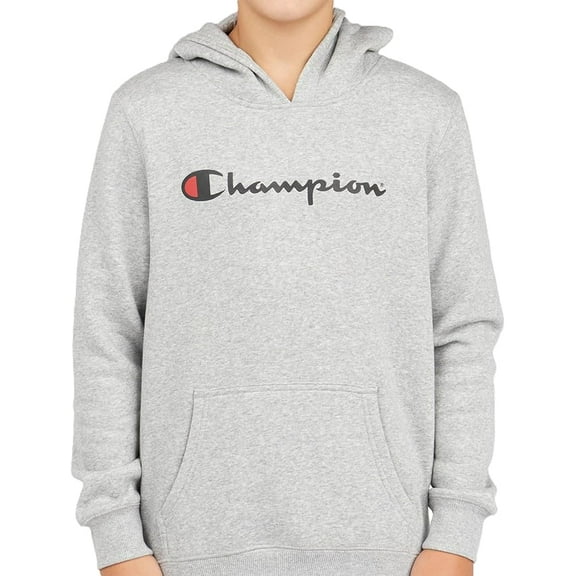 Champion Kids Clothes Sweatshirts Youth Heritage Fleece Pull On Hoody Sweatshirt with Hood (Medium, Oxford Gray Heather)