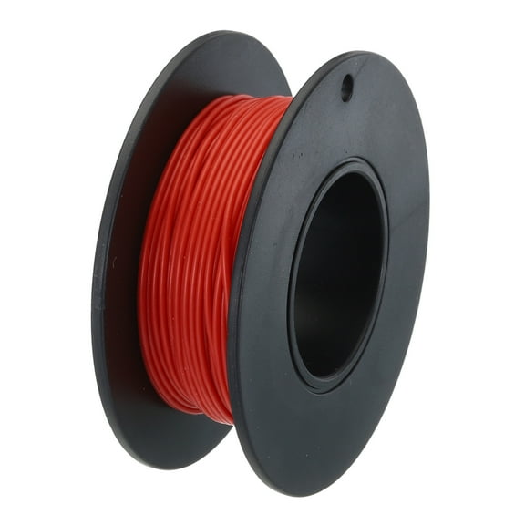 Uxcell 30 Gauge Silicone Wire 30AWG Electrical Wire Stranded Tinned Copper High Temp Hookup Spool 49.2ft Red