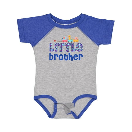 

Inktastic Blue Toy Train Little Brother Gifts Gift Baby Boy Bodysuit