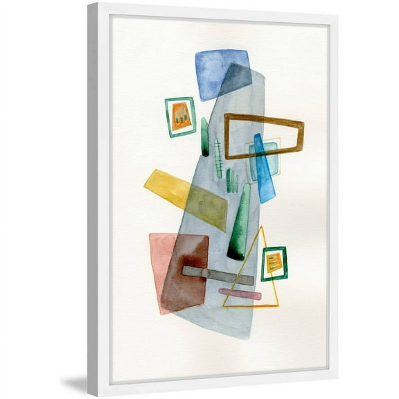 Marmont Hill "Geometric Party" by Nikki Galapon Framed Painting Print