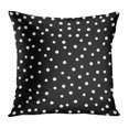 thumbnail image 1 of BOSDECO Pattern Random White Polka Dots on Black Spot Abstract Ball Beautiful Beauty PillowCase Pillow Cover 20x20 inch, 1 of 1