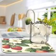 thumbnail image 5 of Yayeee Dish Drying Mat for Kitchen Counter 16"x18" Microfiber Absorbent Pad, Beige Strawberry, 5 of 7