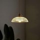 thumbnail image 5 of Vintage Brass Chandelier Striped Glass Farmhouse Light Pendant Modern Minimalist Ceiling Light, 5 of 5