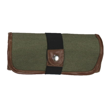 UPC: 0696844353367 | Global Art Canvas Pencil Roll Up Case  Olive