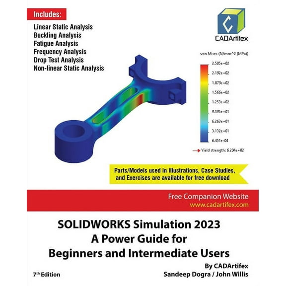 SOLIDWORKS Simulation 2023: A Power Guide for Beginners and Intermediate Users: Colored, (Paperback)