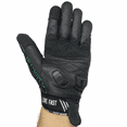 thumbnail image 3 of Black with Green Paisley Fast Mask Motorcycle Gloves, 3 of 4