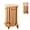 Wood Color, variant on Zimtown Multifunctional Dining Stools Set of 6 with Rolling Base, Accent Dining Stools 6 Set, Boho Side Table Dining Seating with Rattan Seat, Solid Rubberwood Frame, Walnut