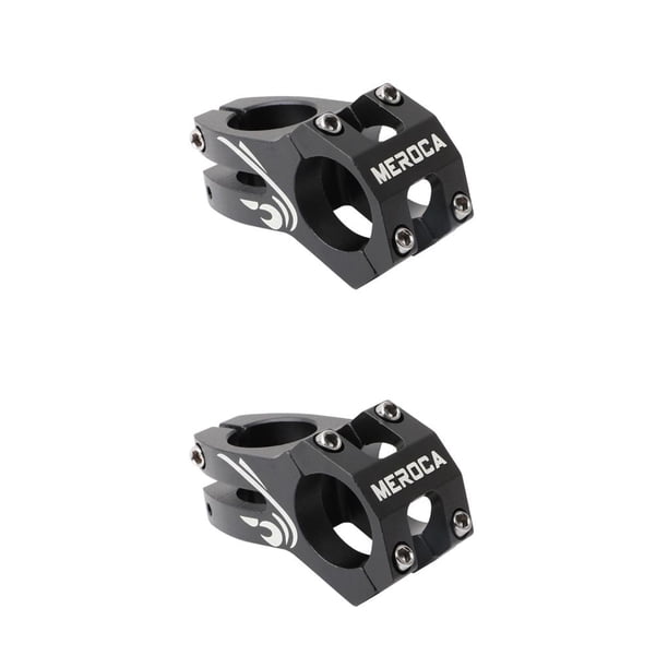 Eigraketly Vástago corto de repuesto para bicicleta, vástagos de manillar de aleación de aluminio, accesorio de conexión, componentes de cuadro de Negro 2piezas Eigraketly CBP497091