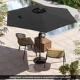 thumbnail image 3 of GVN Outdoor Patio Umbrella,Patio Umbrella,7.5 feet Outdoor Patio Heavy Duty Market Umbrella with Push Button Tilt-Black, 3 of 11
