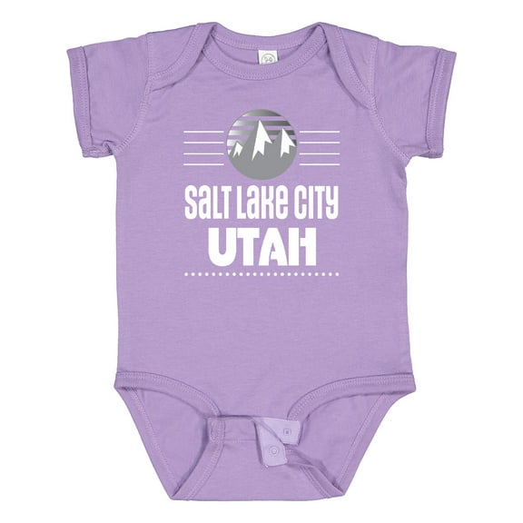 Inktastic Salt Lake City Utah Mountains Boys or Girls Baby Bodysuit