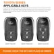 thumbnail image 4 of Funda para llave de coche para Toyota Land Cruiser 200 Prado Crown Yaris Cross Hilux Innova Fortuner Camry Alphard PREVIA Vellfire, 4 of 5