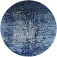 thumbnail image 1 of Ahgly Company Machine Washable Indoor Round Industrial Modern Blue Koi Blue Area Rugs, 8' Round, 1 of 7