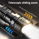thumbnail image 4 of Linterna telescópica con enfoque | Indicador LED de potencia | Batería recargable integrada | Enfoque ajustable con modos de luz fuerte y débil | Carga rápida USB tipo C | Luz de emergencia para, 4 of 6