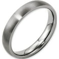 thumbnail image 5 of Titanium Brushed 4mm Half Round Band (Size 8.5) Made In China tb6-8.5, 5 of 5