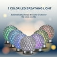 thumbnail image 5 of Leyoue Essential Oil Diffuser 120ml Crystal Aromatherapy Oil Diffuse Iron Art Cold Mist ultrasonic Automatic Shut Down Without Water 7 Color LED lamp for Office for Home, SPA, 5 of 7