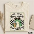 Jesus Frog First Of All Jesus Thinks I’m A Delight Shirt, Christian Frog Graphic ...