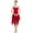 Red, variant on IBTOM CASTLE Women Lyrical Dance Dress Modern Contemporary Ballet Dancewear Spaghetti Strap Chiffon Flowy Dress S White