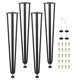 thumbnail image 1 of Yeshouse juego de 4 patas de mesa metálicas ajustables de alta resistencia, tubo cuadrado, capacidad 1200 lb, copas de pie ajustables, ideales para mesas, escritorios u oficina, 1 of 8