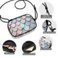 thumbnail image 3 of FORMRS Mini Crossbody Bag for Women Adjustable Shoulder Rope Travel Casual Phone Purse, Blue Shimmering Pattern, 3 of 7