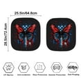 thumbnail image 4 of KUIFORTI Butterfly Car Sun Shade Windshield Foldable Windshield Cover Sun Shade for SUV Trucks Sedan,2 Pieces USA Flag Sun Visor for Car Windshield for Women, 4 of 5