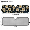 thumbnail image 3 of FUIALDOLG Car Windshield Sun Shade White Daisy Windshield Cover Automotive Interior Protection Front Window Sun Visor Protector Blocks UV Rays Keep Your Vehicle Cool, 3 of 7