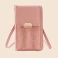 thumbnail image 5 of JVBTVB Women's Small Crossbody Phone Bag Trendy Textured Faux Leather Shoulder Purse with Magnetic Snap Closure Adjustable Strap 7.09in, 5 of 9