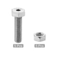 thumbnail image 3 of Unique Bargains M8x30mm Hexagon Fasteners Hollow Screw Bolts with Nuts 5 Pack, 3 of 5
