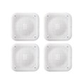 thumbnail image 3 of Colador Fregadero 4 tapones para el pelo con filtro cuadrado para bañera de baño (blanco) Hugtrwg  Libre de BPA, 3 of 9