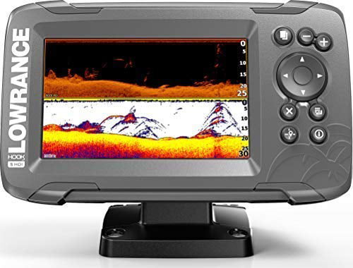 Lowrance HOOK2-5x 5 Fishfinder Depth Finder with SplitShot Transducer and GPS Plotter Renewed