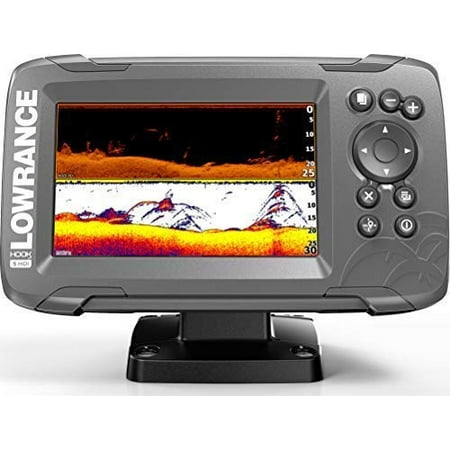 Lowrance HOOK2 5 - 5-inch Fish Finder with SplitShot Transducer and US Inland Lake Maps (Best Transducer For Lowrance Hds 5)
