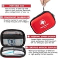 thumbnail image 2 of Mini First Aid Kit - 120 Piece Car, Home, Office, Travel, Camp, Sports, Outdoor, School - Emergency First Aid Materials and Survival Kit (Red), 2 of 5